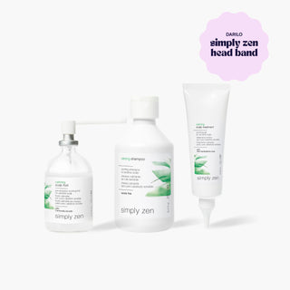 CALMING XL paket proti občutljivemu in razdraženem lasišču + GRATIS trak za lase