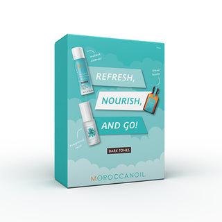 Refresh Nourish & Go Dark tone - Set za hitro osvežitev temnih las + Brumes Du Maroc 30 ml GRATIS