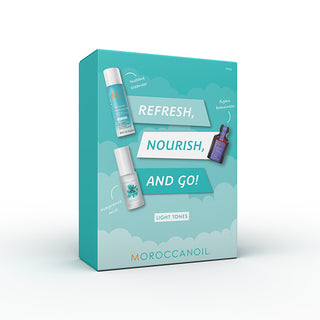 Refresh Nourish & Go Light tone - Set za hitro osvežitev svetlih las + Brumes Du Maroc 30 ml GRATIS