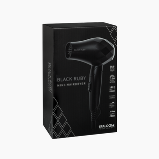 Efalock XS MINI hair dryer BLACK RUBY - Zložljiv potovalni fen za lase