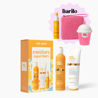 MOISTURE SUPERSTARS - paket za hidracijo las + GRATIS travel size incredible milk 55ml, torbica + dišava za avto