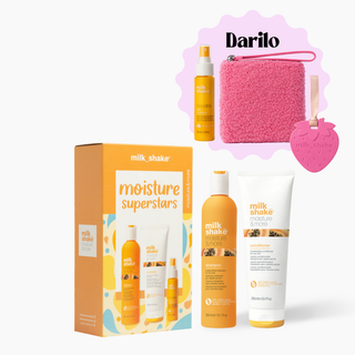 MOISTURE SUPERSTARS - paket za hidracijo las + GRATIS travel size incredible milk 55ml, torbica + dišava za avto