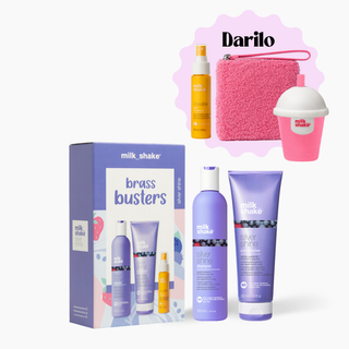 BRASS BUSTERS - paket za svetlejše lase + GRATIS travel size incredible milk 55ml, torbica in dišava za avto