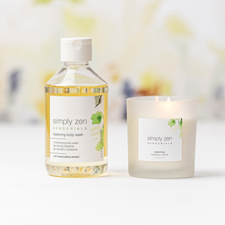 🍋 Balancing Set Body Wash & Candle - set gela za tuširanje in sveče