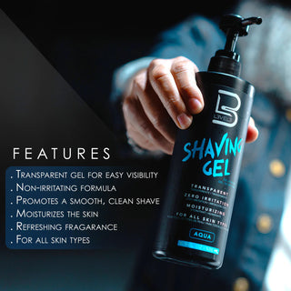 L3VEL3 SHAVING GEL AQUA - Gel za britje