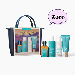 SUMMER REPAIR TRAVEL SET - set za obnovo poškodovanih las + GRATIS potovalna mini torbica