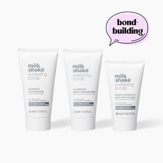 TRAVEL SIZE Everlasting Bonds "Maintenance" Routine: Bond-building "vzdrževalni" paket Šampon + Regenerator + Leave-in + GRATIS torbica