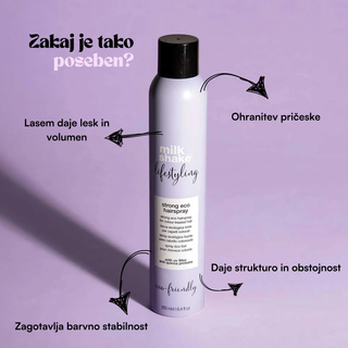 Lifestyling Eco Hairspray Strong - Lak brez potisnega plina