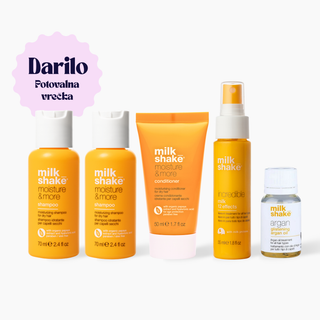 TRAVEL SIZE XXL Moisture & More Pack - Moisture & More paket izdelkov za suhe lase