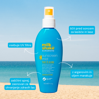 ☀️ SUN&MORE Sunscreen Mist Hair & Scalp - nevidni zaščitni sprej za lase in lasišče