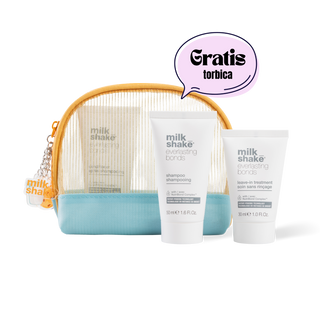 TRAVEL SIZE Everlasting Bonds "Intensive" Routine: Bond-building "intenziven" paket Šampon + Maska + Leave-in + GRATIS torbica