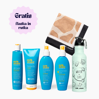 ☀️ SUN&MORE ALL IN HAIR KIT - vse za nego & zaščito las poleti + GRATIS flaška + rutka