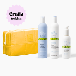 ❄️Zimski paket NO FRIZZ💨 - paket za neukrotljive lase + 🎁 GRATIS kozmetična torbica
